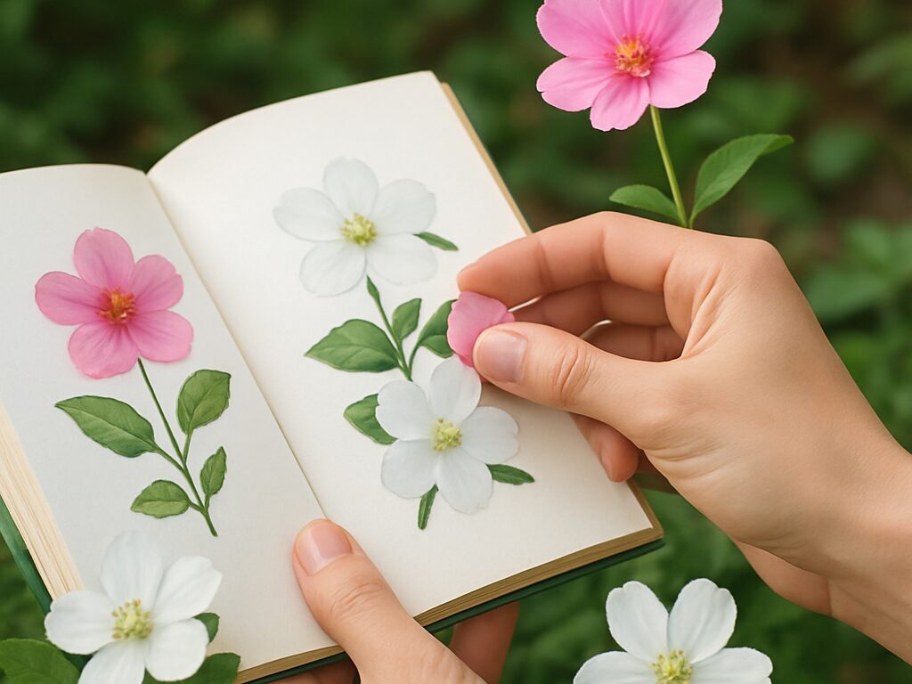 花弁の重なりや蕊、葉の鋸歯などを接写で捉え、特徴から品種を見分けやすく