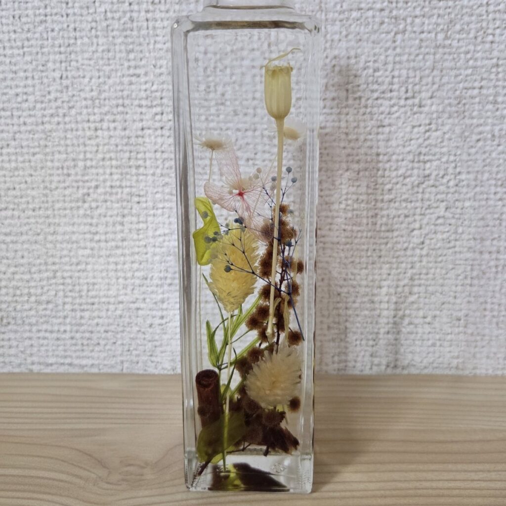【見本】ひまわりのハーバリウム
